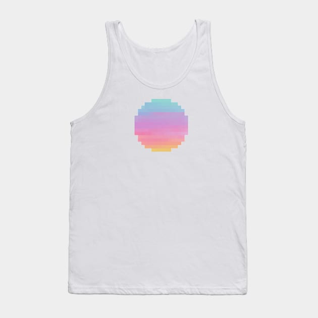 Pastel Rainbow Aesthetic Circle Tank Top by christinegames